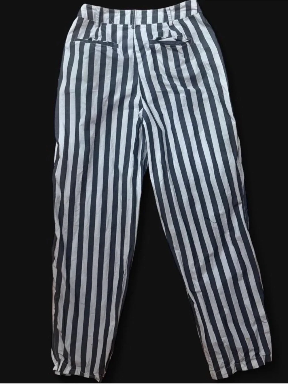 Urban Outfitters Striped High Waisted Pleated Balloon Trouser 6 - Picture 2 of 8